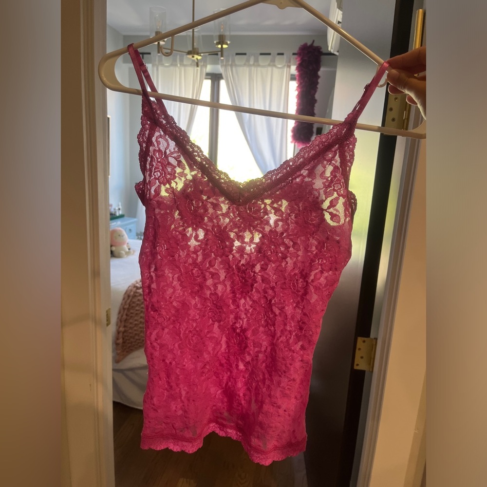 Hanky Panky Pink Lace Camisole